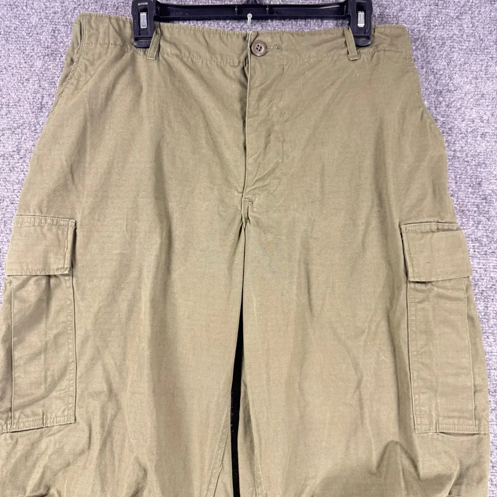 Vintage Vietnam Jungle Pants OG107 Ripstop Cargo 60s Mens 35x27 Large Short